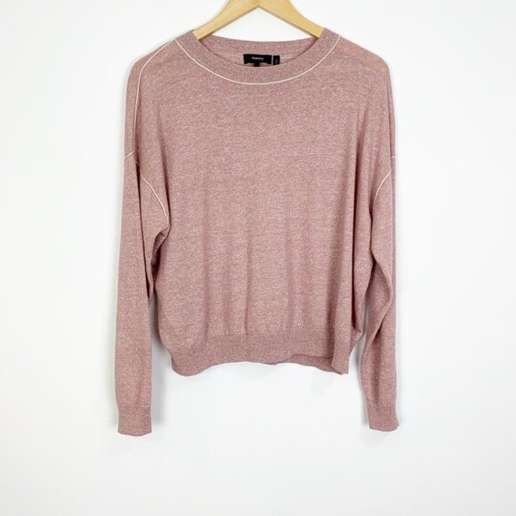 Theory Pink Wool & Cashmere Sweater Size M - Picture 2 of 6